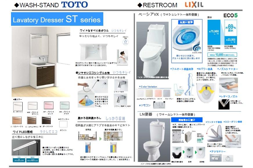 Wash basin, toilet. Same specifications