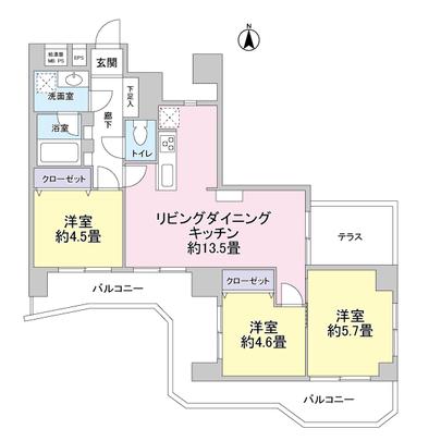 Floor plan. 3LDK type! 2013 October 11, renovation completed!
