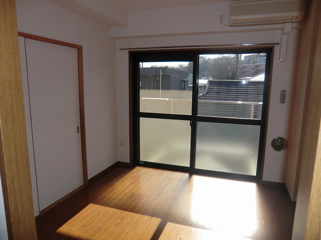 Living and room. Winter is with a warm floor heating