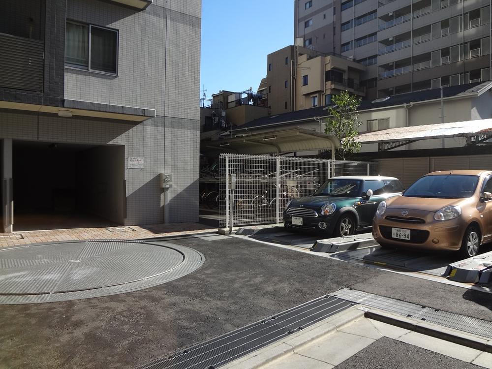 Parking lot. Common areas