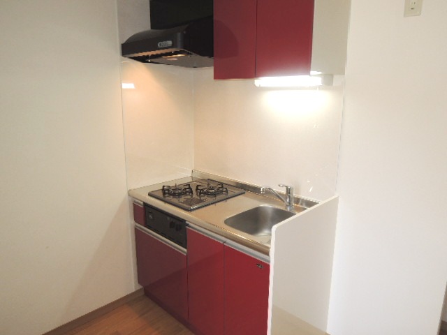 Kitchen. Two-burner gas stove Installed