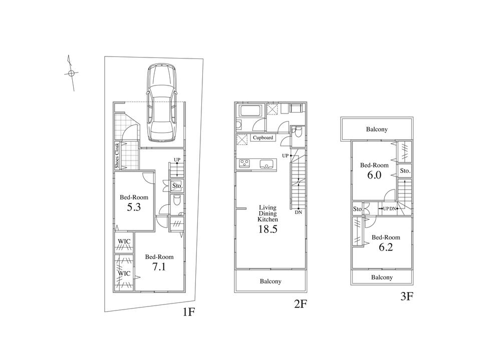 63,367,000 yen, 4LDK, Land area 81.93 sq m , Building area 105.7 sq m