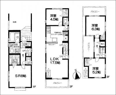 Floor plan. 45,800,000 yen, 4LDK, Land area 70.59 sq m , Building area 108.43 sq m