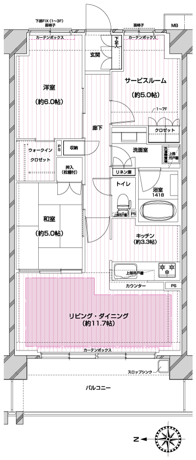 Floor: 2LDK + S, the occupied area: 70.15 sq m, Price: TBD