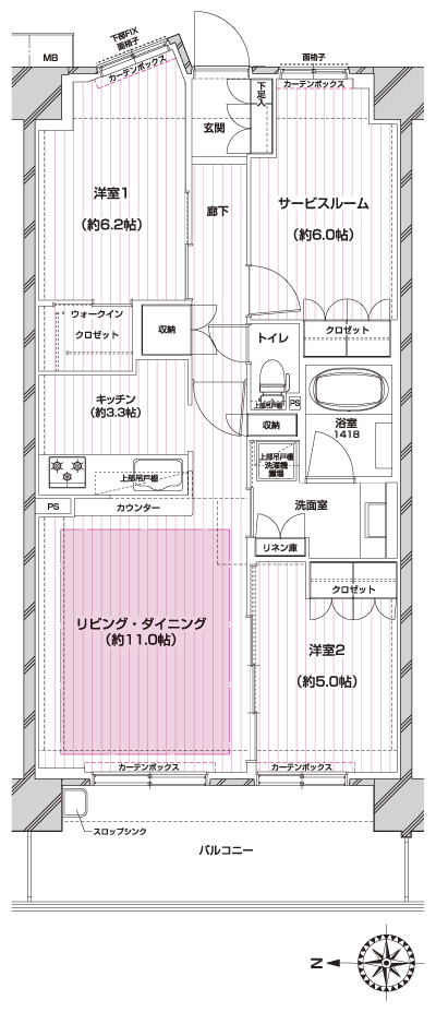 Floor: 2LDK + S, the occupied area: 70.54 sq m, Price: TBD