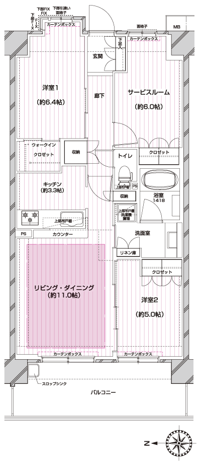 Floor: 2LDK + S, the area occupied: 70.9 sq m, Price: TBD