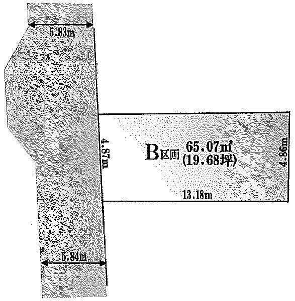 Compartment figure. Land price 32,800,000 yen, Land area 65.23 sq m