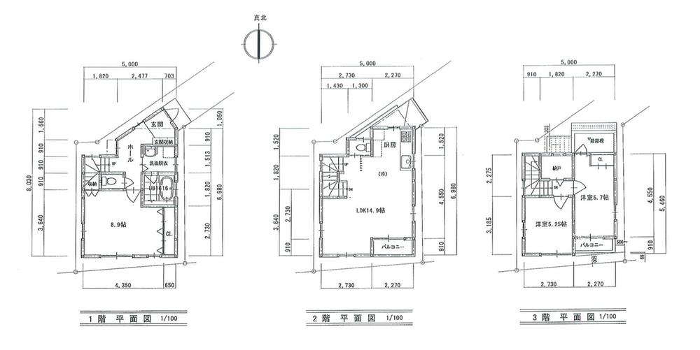 Floor plan. 43,800,000 yen, 3LDK + S (storeroom), Land area 67.16 sq m , Building area 88.13 sq m
