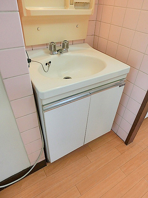 Washroom. Independent wash basin