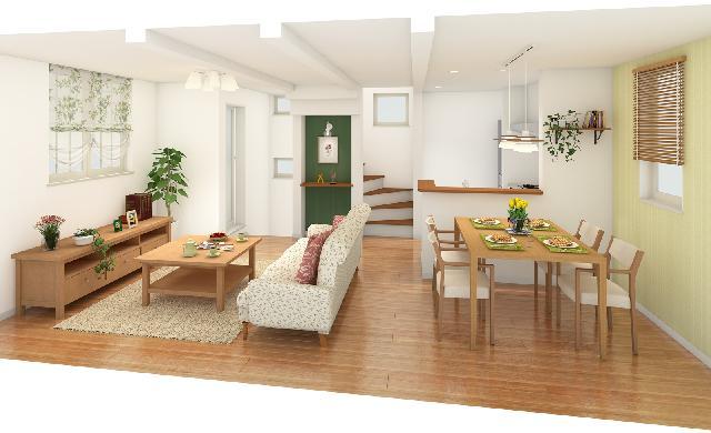 Same specifications photos (living). Same specification (furniture is an image)