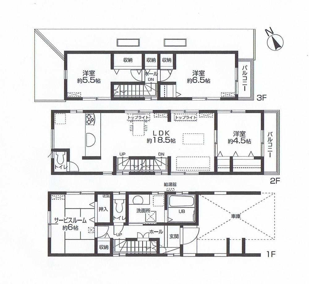 Floor plan. 41,800,000 yen, 3LDK + S (storeroom), Land area 76.62 sq m , Building area 116.64 sq m weekend Saturday, And Sunday held open house.