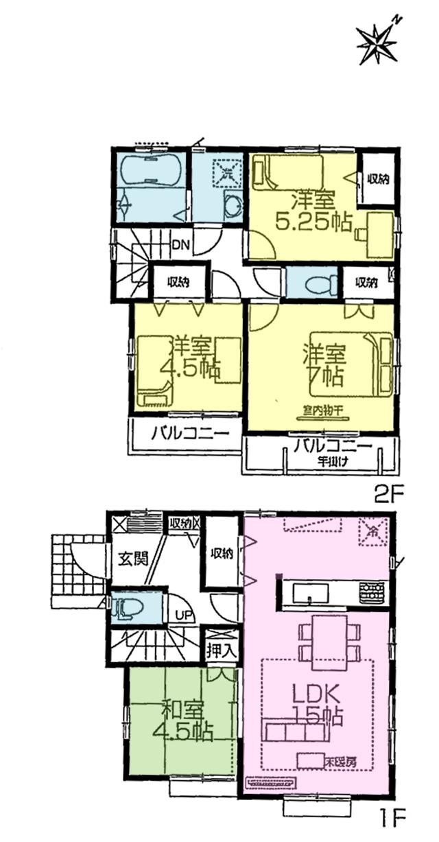Floor plan. (11 Building), Price 55,500,000 yen, 4LDK, Land area 110.05 sq m , Building area 87.76 sq m