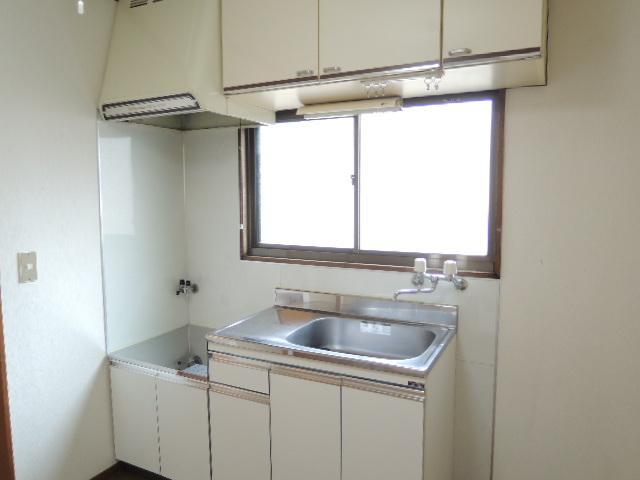 Kitchen. Bright kitchen with a window