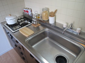 Kitchen. Model room implementation in