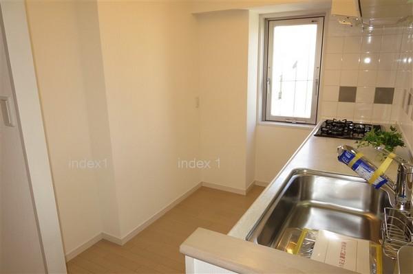 Kitchen. Hand also bright kitchen with a window