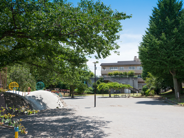 Surrounding environment. Island under park (W: about 430m ・ 6 mins / E: about 310m ・ 4-minute walk). Plaything of uniform children's park.