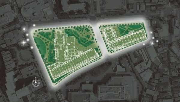 Site placement illustrations.  ※ Listings site placement illustrations, Light in aerial photographs taken from the local sky (July 2013) ・ CG synthesis and color ・ Processed, CG synthesis the site layout drawing that caused draw based on the drawings of the planning stage ・ Which was processed, In fact a slightly different. Also, Surrounding environment might change in the future. Since the planting 栽計 images are subject to change, Please note