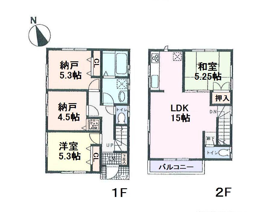 Floor plan. (7 Building), Price 37 million yen, 2LDK+2S, Land area 91.38 sq m , Building area 81.81 sq m