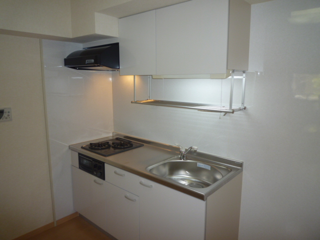 Kitchen. Two-burner gas stove grill with system Kitchen