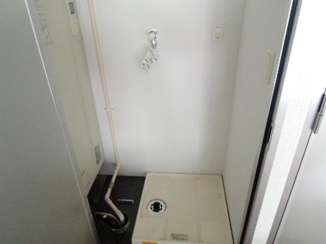 Other room space. Washing machine in the room