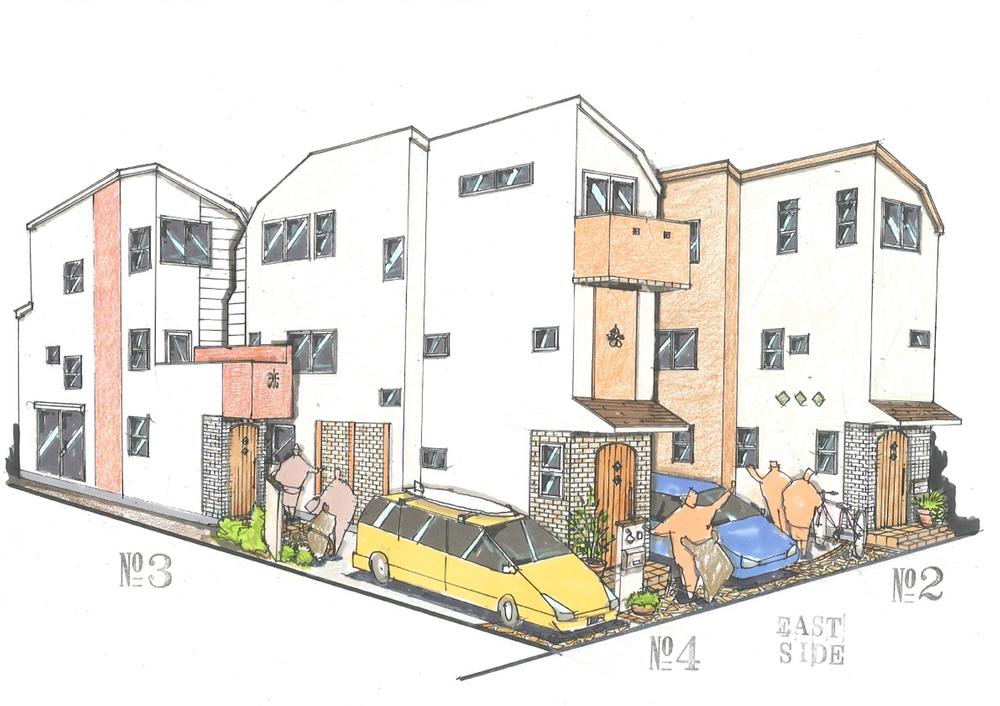 Rendering (appearance). Appearance in the image of the south of France, Provence region. 