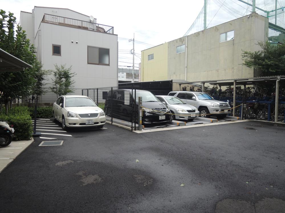 Parking lot. Common areas