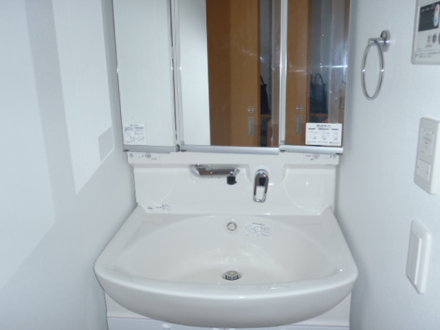 Washroom. Happy independence washbasin