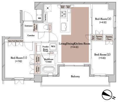 Floor: 3LDK, occupied area: 66.81 sq m, Price: TBD
