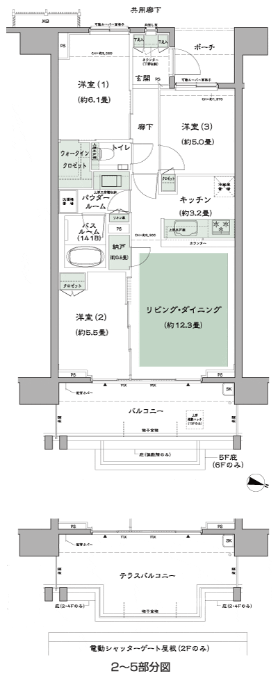 Floor: 3LD ・ K + N (storeroom) + WIC (walk-in closet), the occupied area: 70.12 sq m, Price: TBD