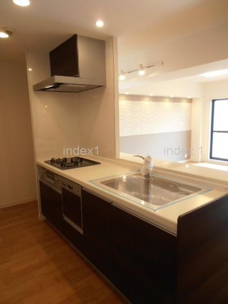 Kitchen. Counter-type kitchen bouncing of conversation