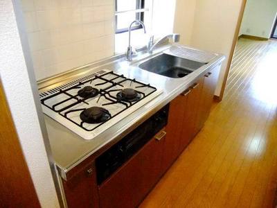 Kitchen. 3-burner stove in the kitchen