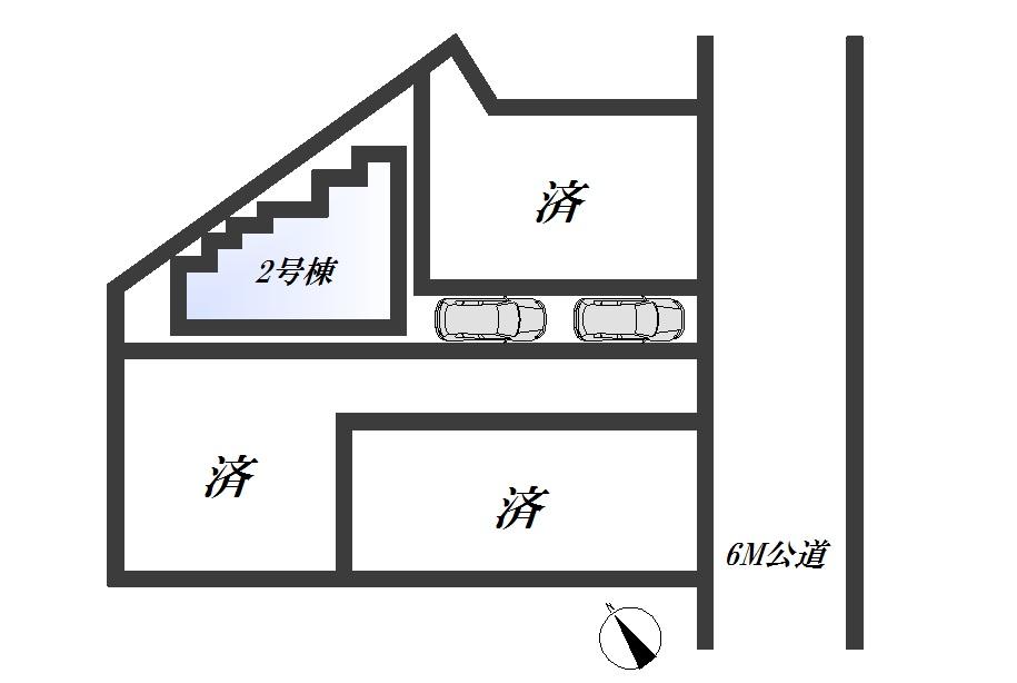 The entire compartment Figure. Land 37 square meters, 4LDK+2P, 43,800,000 yen