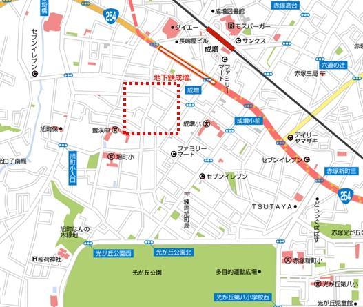 Local guide map. map