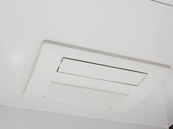 Bathing-wash room.  [TES-type bathroom heater dryer] TES-type bathroom heater dryer of Tokyo gas is ventilation in the bathroom, It reduces the occurrence of mold. further, It is also convenient to dry out the laundry on a rainy day in the drying function.