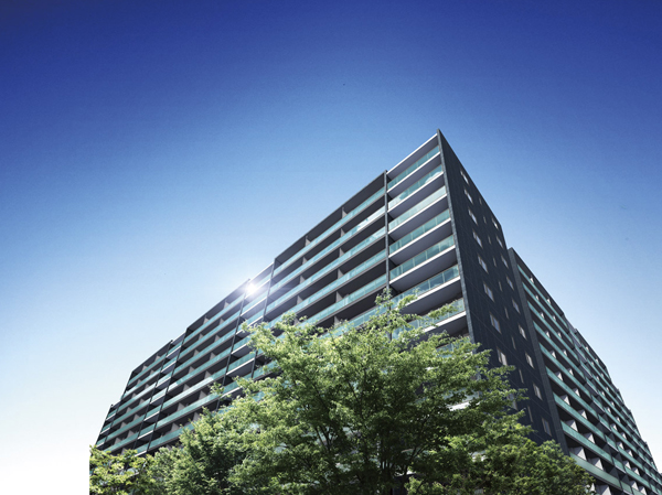 Features of the building.  [Exterior - Rendering] Scale sense of rich form is nurture the lives of 350 families, It is the birth of a new landmark.