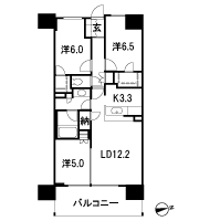Floor: 3LD ・ K + N (storeroom) + 2WIC (walk-in closet), the occupied area: 72.88 sq m, Price: 35,800,000 yen, now on sale