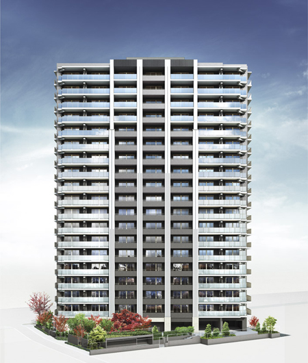 Shared facilities.  [Exterior - Rendering] It becomes the center of Itabashi "Itabashikuyakushomae" station a 5-minute walk location of. Ya the introduction of the "seismic isolation structure" to reduce the shaking of the earthquake, Such as the provision of the tree-lined streets and courtyards that are clear on site, While enjoying the convenience of the city, Maintain the dignity of the mansion without being washed away in the hustle and bustle, Sophisticated residence.