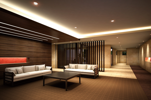 Shared facilities.  [Healing lounge of sophistication that embodies comfort] Fine materials and that has been carefully selected, Space of relaxation consisting of design with combined profoundness yet modern. Quaint lounge partitioned by the vertical grid, We live the spirit of the hospitality that leads to the heart of the sum. Production of light is warm indirect lighting produce, Disentangling you gently human mind to visit. (Rendering)