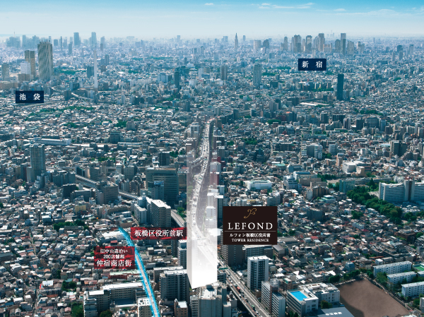 Surrounding environment.  [Spread to the feet mall, New Tower life]  ※ Empty me shooting is, And subjected to a CG processing to those that were taken in November 2012, In fact a slightly different.