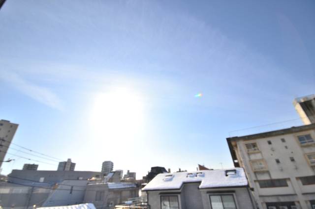 View. Photo is incorporated image of the other room per sky plan