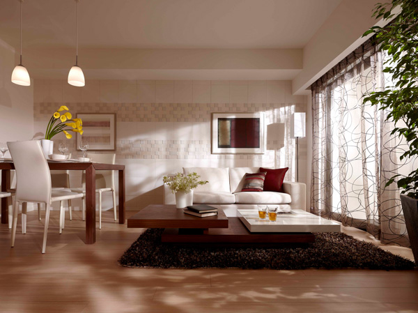 Room and equipment. Relax the importance in the family, All houses facing south bright airy living space has is realized. (living ・ Dining C type ※ furniture ・ Furniture etc. are not included in the sale price)