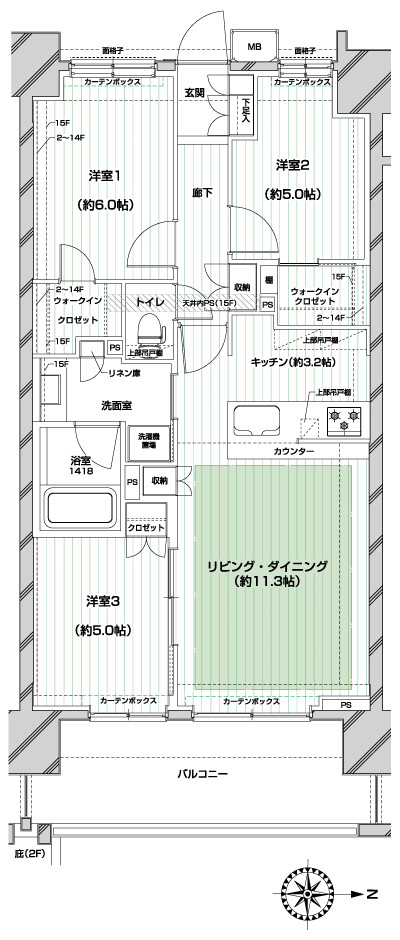Floor: 3LDK, occupied area: 68.93 sq m, Price: TBD
