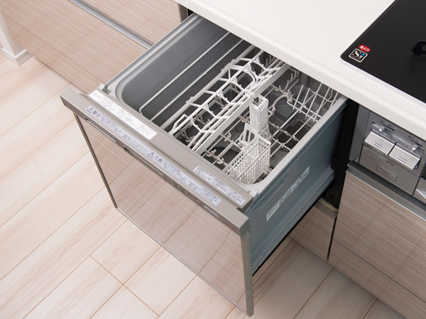 Kitchen.  [Dishwasher] Wash the dishes at once, It also contributes to saving water at a lower cost than handwashing.