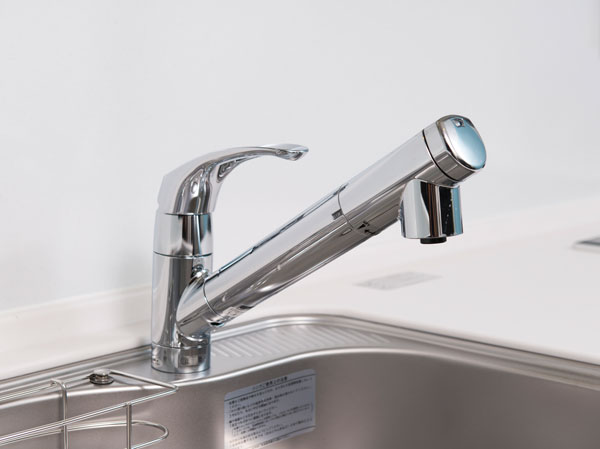 Kitchen.  [Water purifier integrated faucet] Water purification cartridge built-in, It is a design that is clean, integrated.