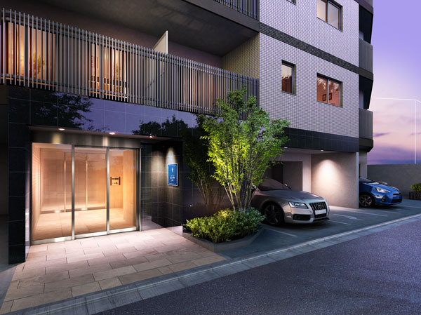 Shared facilities.  [Entrance Rendering] Gracefully, And poured a force to be lived in comfortable design plan. One floor 3 units of dwelling unit deployment plan to achieve a living space with enhanced security with privacy. Alternatively, Corner dwelling unit or a wide span design to ensure an open feeling of sufficient lighting and ventilation, Furthermore, Entrance Hall, such as honoring the quality of, We are looking for quality as a dwelling.