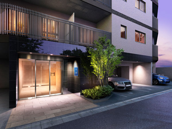 Buildings and facilities. Gracefully, And poured a force to be lived in comfortable design plan. One floor 3 units of dwelling unit deployment plan to achieve a living space with enhanced security with privacy. Alternatively, Corner dwelling unit or a wide span design to ensure an open feeling of sufficient lighting and ventilation, Furthermore, Entrance Hall, such as honoring the quality of, We are looking for quality as a dwelling . (Entrance Rendering)