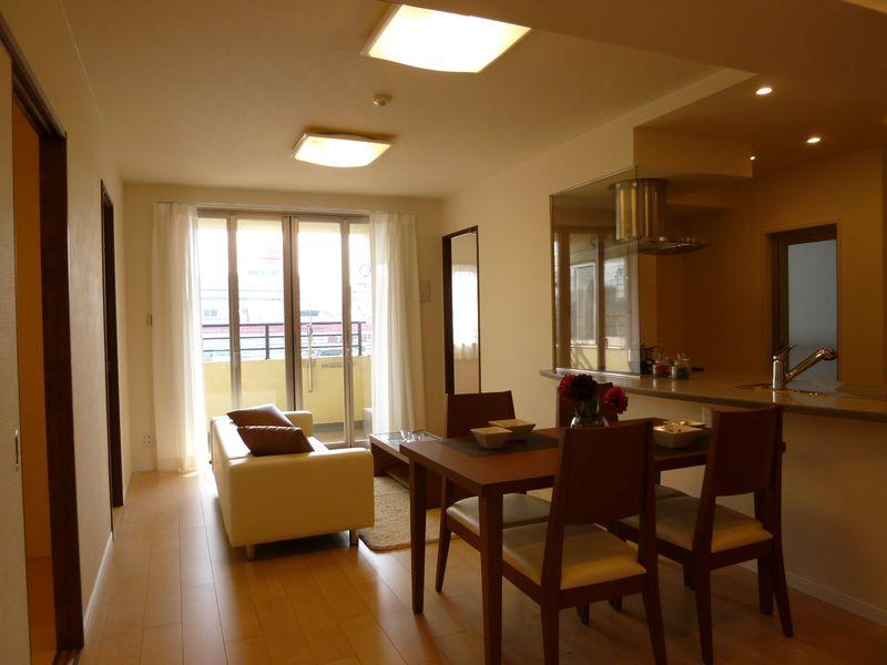 Living. Introspection of 10 quires living, Lighting surface is large it has unintentionally become the backlight.