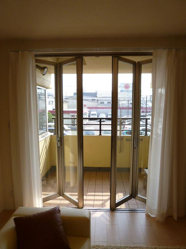 Balcony. Photos of the balcony from the living room