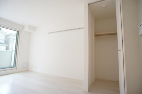 Living and room. Is a closet with depth.