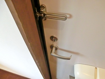 Entrance. Firm entrance door!